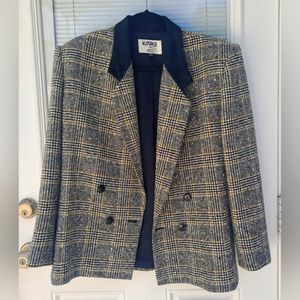 Kasper houndstooth blazer